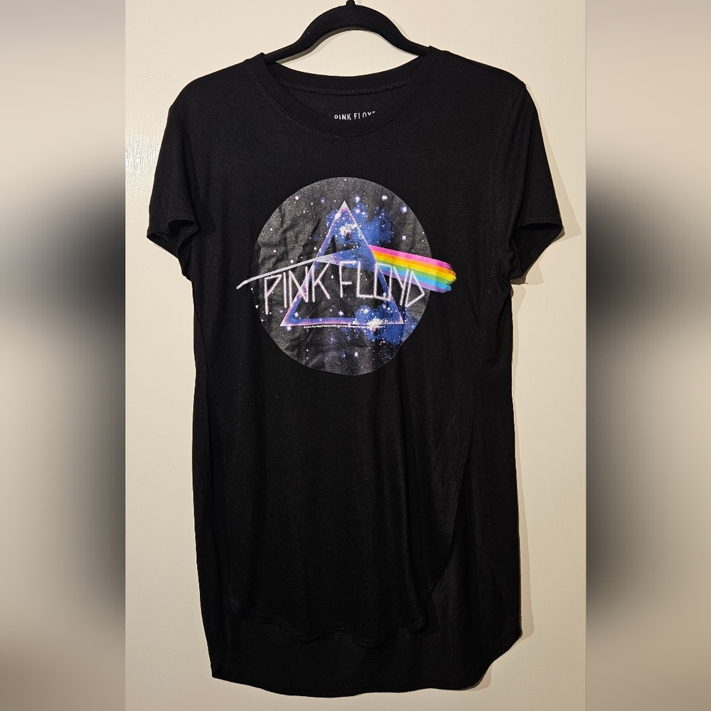 Pink Floyd Dark Side of the Moon Graphic Band Tee Women’s Large Black Licensed